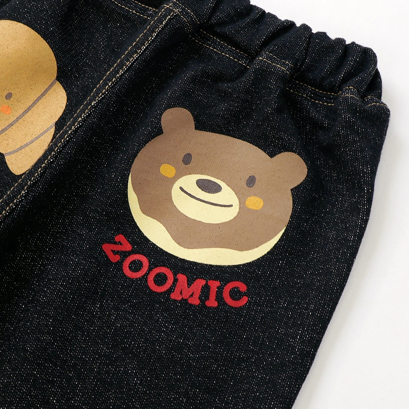 チェック折り返し7分丈パンツ|80-130cm【 ZOOMIC ズーミック パン屋シリーズ 】
