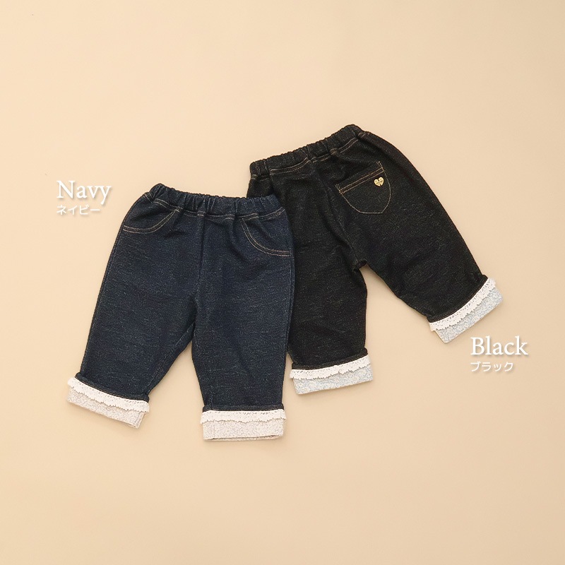 小花柄ロールアップ7分丈パンツ【Uzulandウズランド】