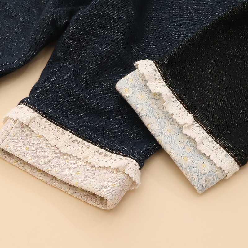 小花柄ロールアップ7分丈パンツ【Uzulandウズランド】