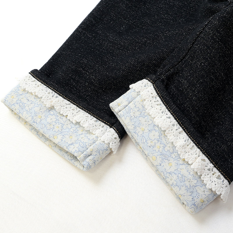 小花柄ロールアップ7分丈パンツ【Uzulandウズランド】