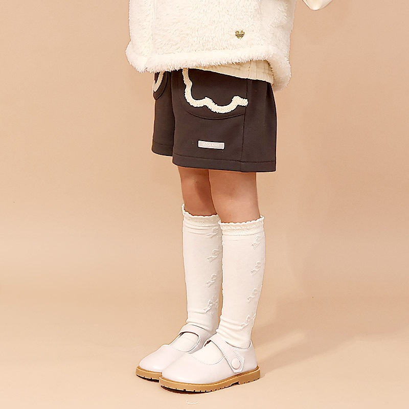 なみなみ刺繍ポケットショートパンツ【Uzulandウズランド】