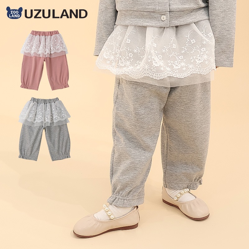 チュールレース付きパンツ【Uzulandウズランド】