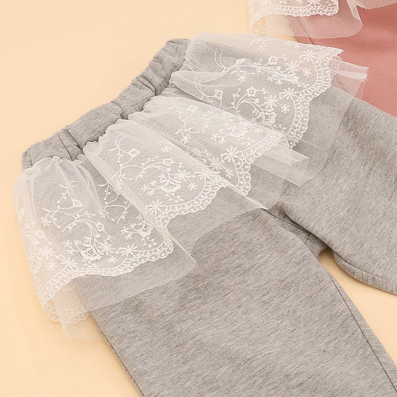 チュールレース付きパンツ【Uzulandウズランド】