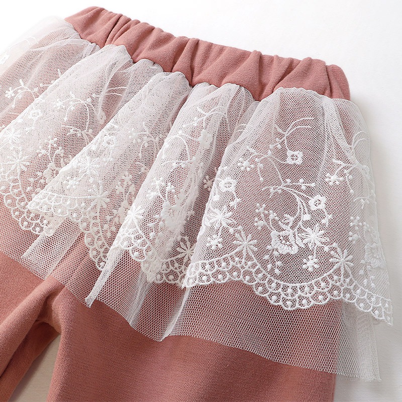 チュールレース付きパンツ【Uzulandウズランド】