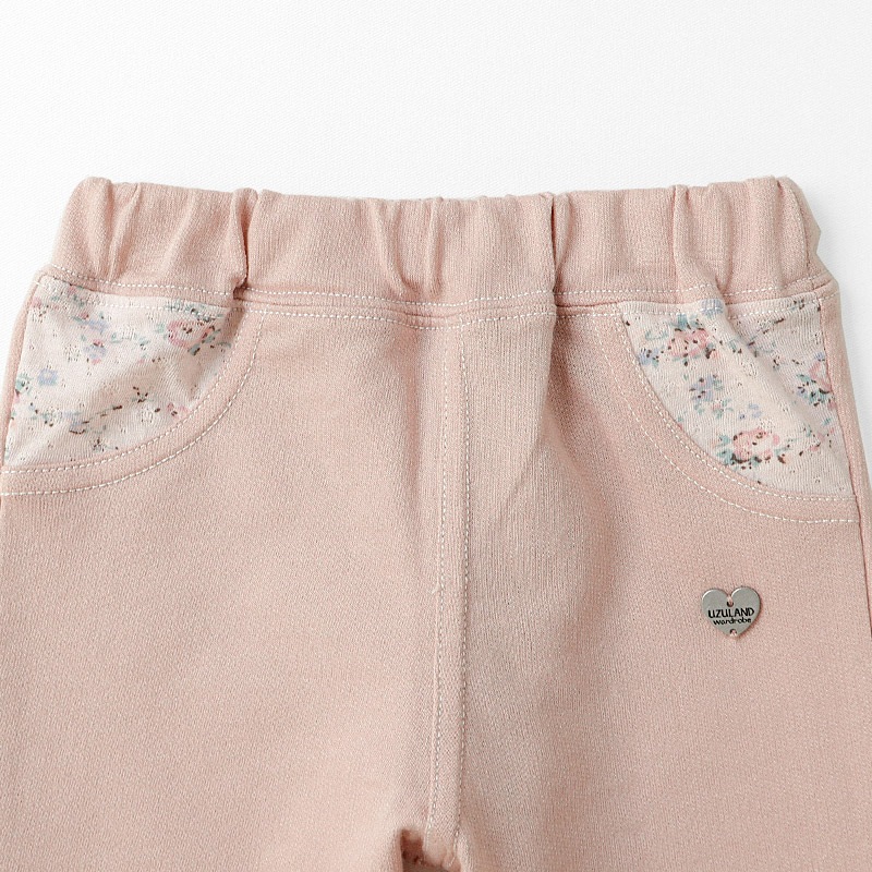 小花柄ロールアップハーフパンツ【 Uzuland ウズランド 】｜80-130cm
