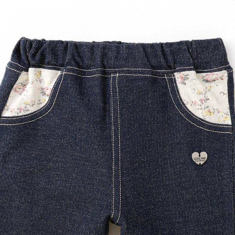 小花柄ロールアップハーフパンツ【 Uzuland ウズランド 】｜80-130cm