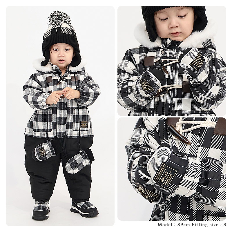 キッズ ベビー スノーグローブ 中綿入り 撥水加工 男の子 女の子 手袋 スキーグローブ スキー手袋 ミトン ZOOMIC UZULAND アニマル 動物 ネコ 猫 チェック ペイント N-3B ミリタリー 花柄 アメコミ風 無地 雪遊び 外遊び 防寒 冬 1歳 2歳 3歳 4歳 通園 通学 幼稚園 保育園