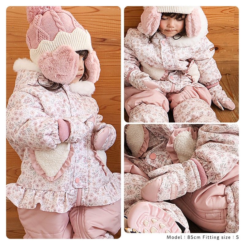 キッズ ベビー スノーグローブ 中綿入り 撥水加工 男の子 女の子 手袋 スキーグローブ スキー手袋 ミトン ZOOMIC UZULAND アニマル 動物 ネコ 猫 チェック ペイント N-3B ミリタリー 花柄 アメコミ風 無地 雪遊び 外遊び 防寒 冬 1歳 2歳 3歳 4歳 通園 通学 幼稚園 保育園