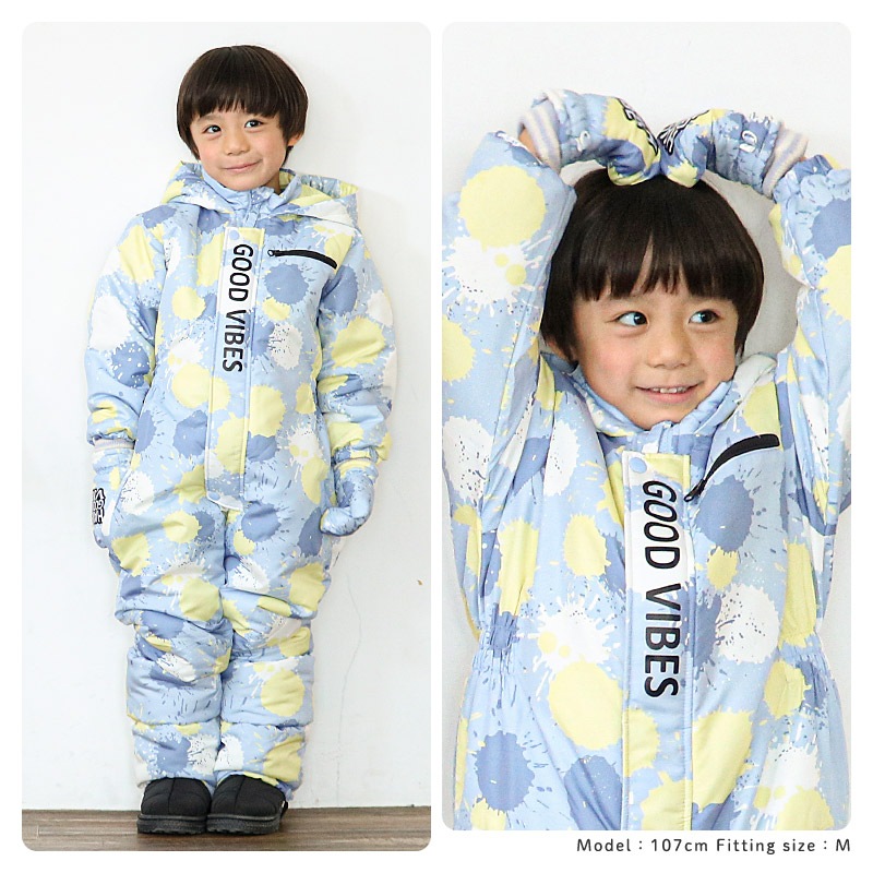 キッズ ベビー スノーグローブ 中綿入り 撥水加工 男の子 女の子 手袋 スキーグローブ スキー手袋 ミトン ZOOMIC UZULAND アニマル 動物 ネコ 猫 チェック ペイント N-3B ミリタリー 花柄 アメコミ風 無地 雪遊び 外遊び 防寒 冬 1歳 2歳 3歳 4歳 通園 通学 幼稚園 保育園