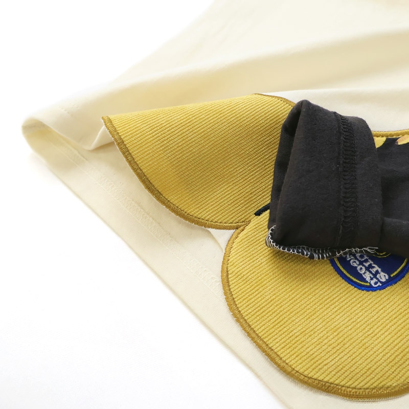 キッズ ロンT Tシャツ 長袖 プリント 袖プリント ベビー トップス 男の子 女の子【フルーツ天国】 カットソー ティーシャツ 天竺 バナナ くだもの 果物 フルーツ 切替 かわいい 可愛い 80 90 95 100 110 120 130