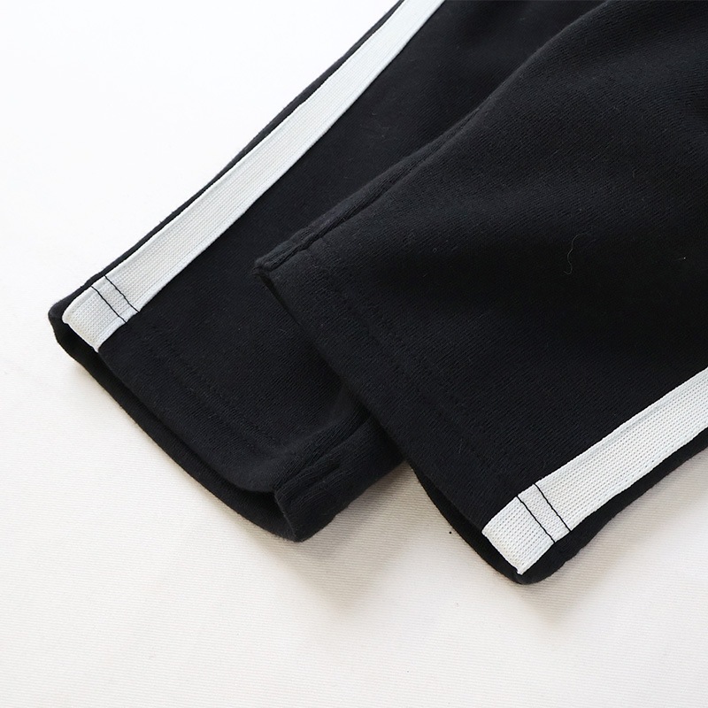 キッズ ロングパンツ 10分丈 裏起毛 起毛あり 長ズボン 男の子 女の子 切替 動物 アニマル くま パンダ バックポケット ( 80-130cm )【 ZOOMIC ズーミック 】 ベビー ズボン 伸縮 ライン ストレッチ スウェット ロゴ キャラクター 80cm 90cm 95cm 100cm 110cm 120cm 130cm