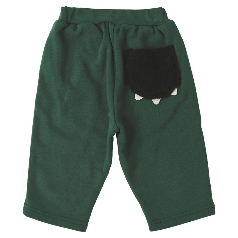 キッズ ロングパンツ 10分丈 裏起毛 起毛あり 長ズボン 男の子 女の子 切替 動物 アニマル くま パンダ バックポケット ( 80-130cm )【 ZOOMIC ズーミック 】 ベビー ズボン 伸縮 ライン ストレッチ スウェット ロゴ キャラクター 80cm 90cm 95cm 100cm 110cm 120cm 130cm