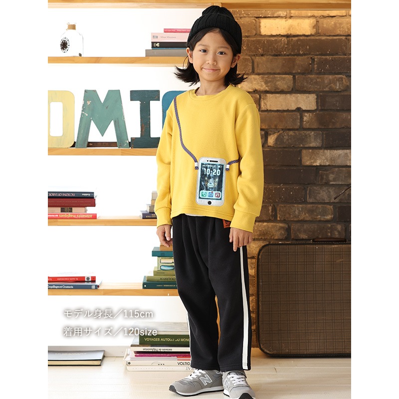 キッズ ロングパンツ 10分丈 裏起毛 起毛あり 長ズボン 男の子 女の子 切替 動物 アニマル くま パンダ バックポケット ( 80-130cm )【 ZOOMIC ズーミック 】 ベビー ズボン 伸縮 ライン ストレッチ スウェット ロゴ キャラクター 80cm 90cm 95cm 100cm 110cm 120cm 130cm