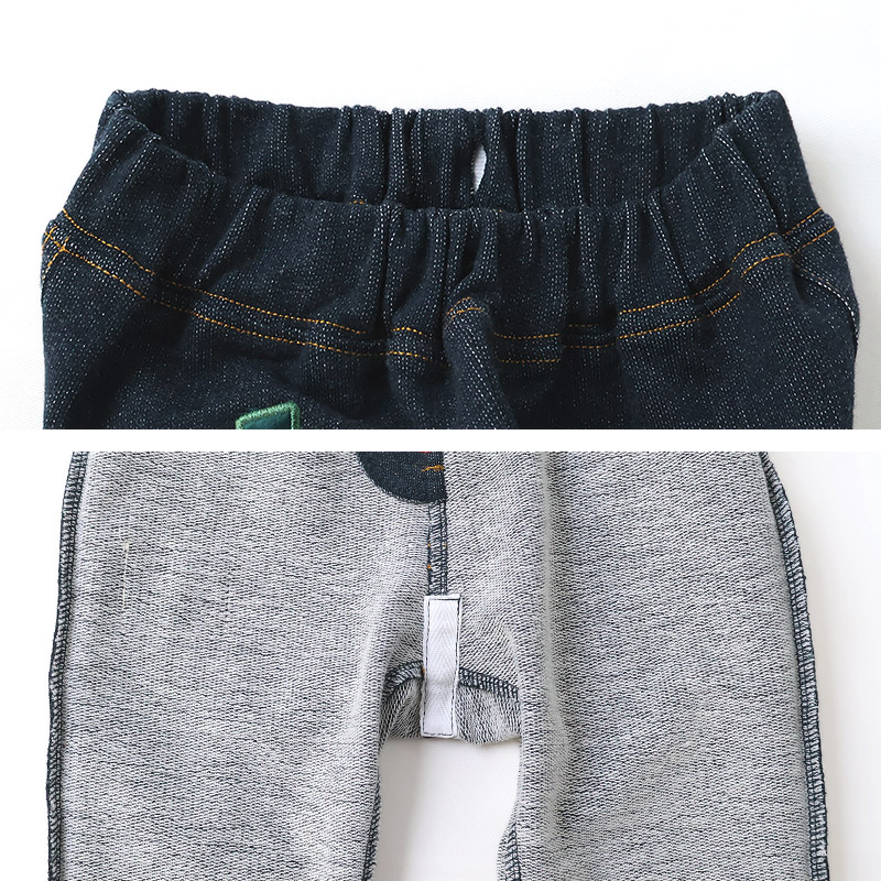 キッズ 10分丈パンツ ニットデニム パンツ アップリケ 男の子 女の子 起毛なし 【フルーツ天国】 ベビー ストレッチ ズボン デニムパンツ ボトムス 伸縮 伸びる ウエストゴム バナナ イチゴ 苺 いちご 男児 女児 80 90 95 100 110 120 130