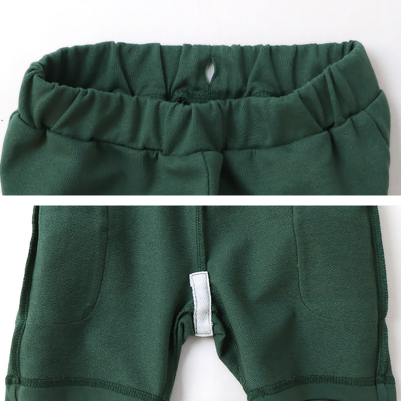 キッズ 5分丈パンツ ハーフパンツ 男の子 女の子 イージーパンツ 【GrinLab グリンラボ】 ベビー ストレッチ ズボン ボトムス 短パン 涼しい ミニ裏毛 無地 伸縮 ウエストゴム ポケット付き 大容量 外遊び アウトドア 男児 女児 80 90 95 100 110 120 130