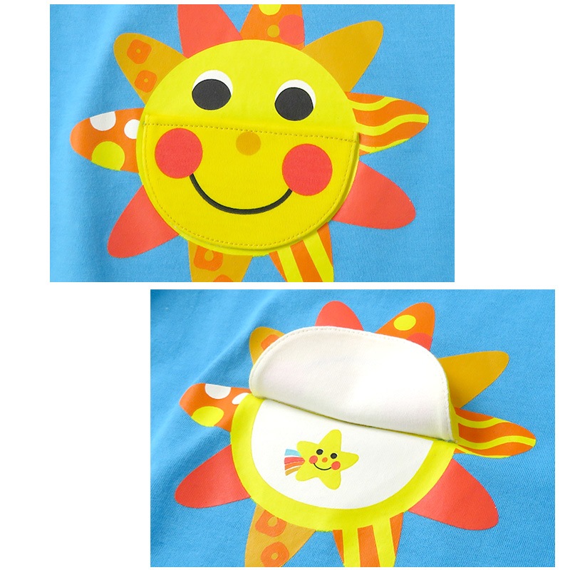 トップス サッシー 綿100％ 半袖 Tシャツ ( 80-95cm )【 Sassy 】 子供服 赤ちゃん キッズ ベビー コットン 男の子 女の子 カラフル かわいい キャラクター 新生児 出産準備 出産祝い ギフト プレゼント 80cm 90cm 95cm 