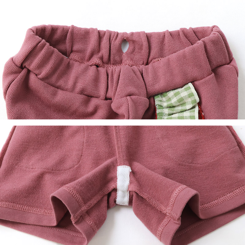 ガールズ キュロット パンツ 女の子 ショートパンツ ハーフパンツ ミニ裏毛 裏起毛なし【フルーツ天国】 キッズ ベビー スウェット ニットポケット 水玉 ウエストゴム カジュアル 苺 いちご イチゴ 赤 レッド ベージュ 可愛い かわいい 80 90 95 100 110 120 130
