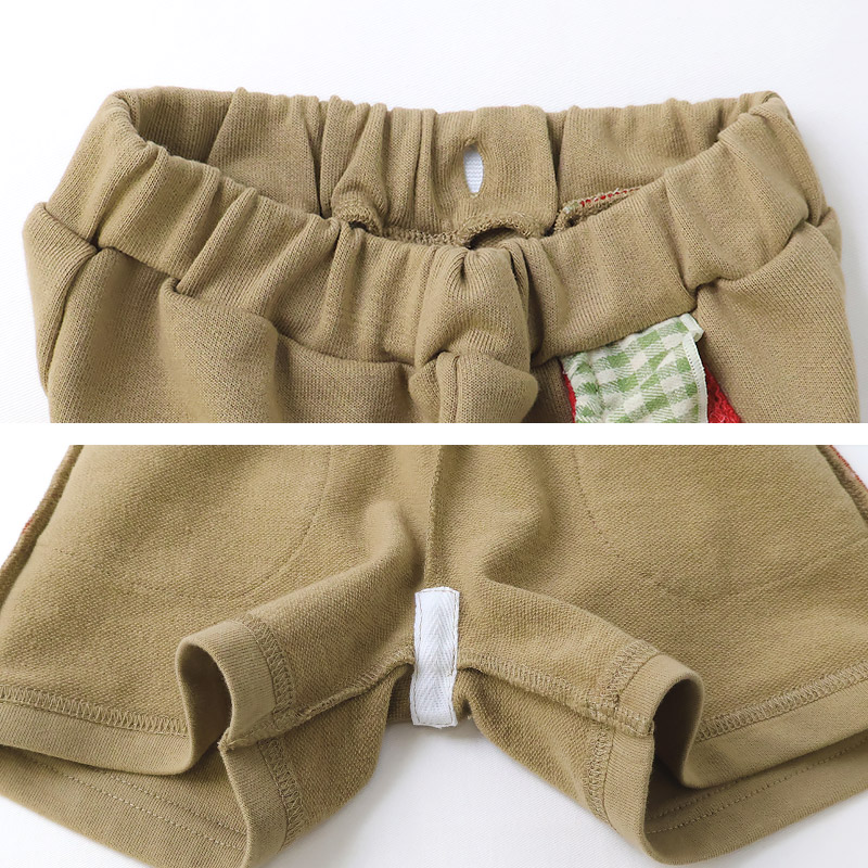 ガールズ キュロット パンツ 女の子 ショートパンツ ハーフパンツ ミニ裏毛 裏起毛なし【フルーツ天国】 キッズ ベビー スウェット ニットポケット 水玉 ウエストゴム カジュアル 苺 いちご イチゴ 赤 レッド ベージュ 可愛い かわいい 80 90 95 100 110 120 130