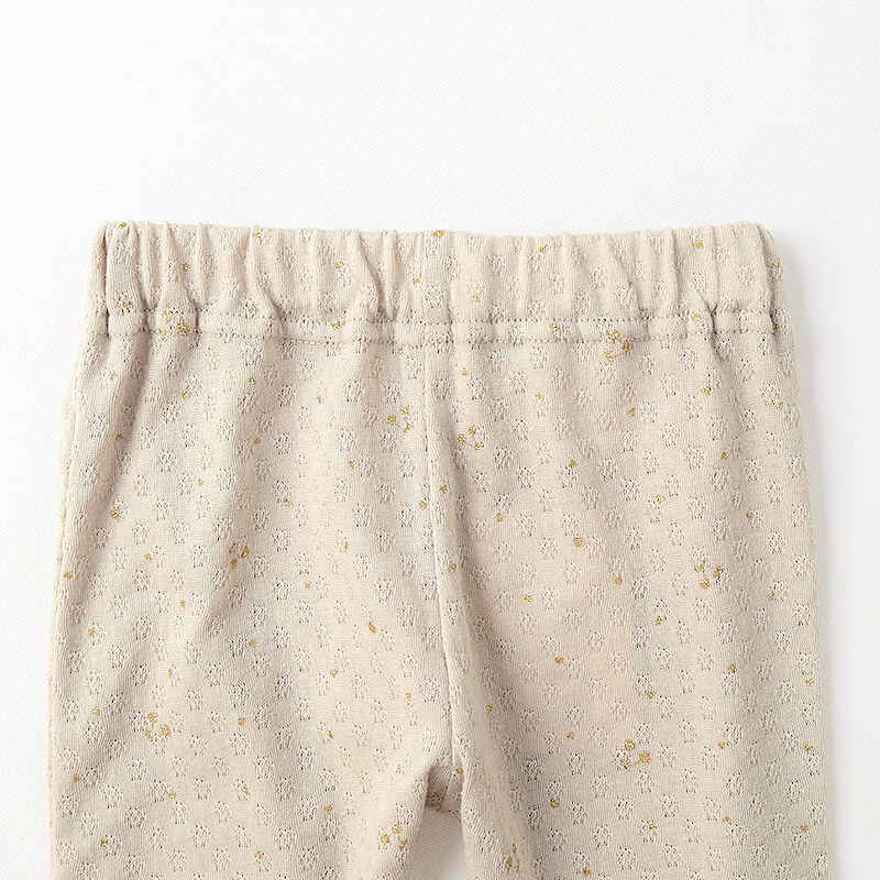 きらめくラメ模様の10分丈レギンス｜80-130cm【 Uzuland ウズランド 】