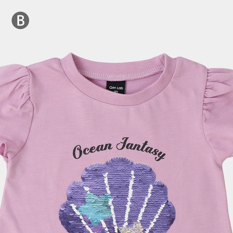 キラキラスパンコール半袖Tシャツ【GrinLab グリンラボ】