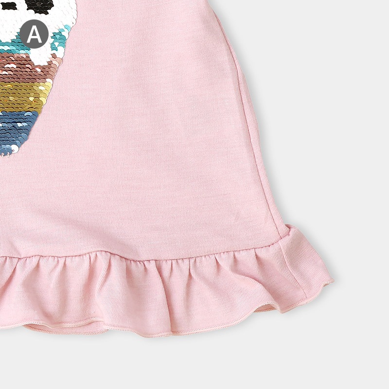 キラキラスパンコール半袖Tシャツ【GrinLab グリンラボ】|80-130cm