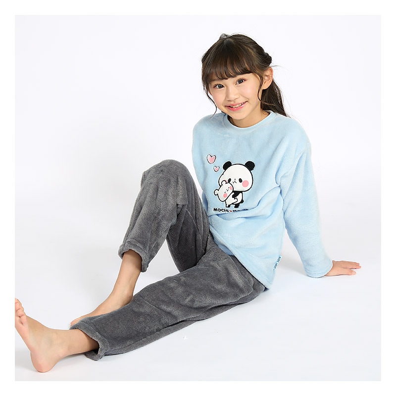 もちもちパンダ ルームウェア 長袖パジャマ フリース 女の子 キッズ