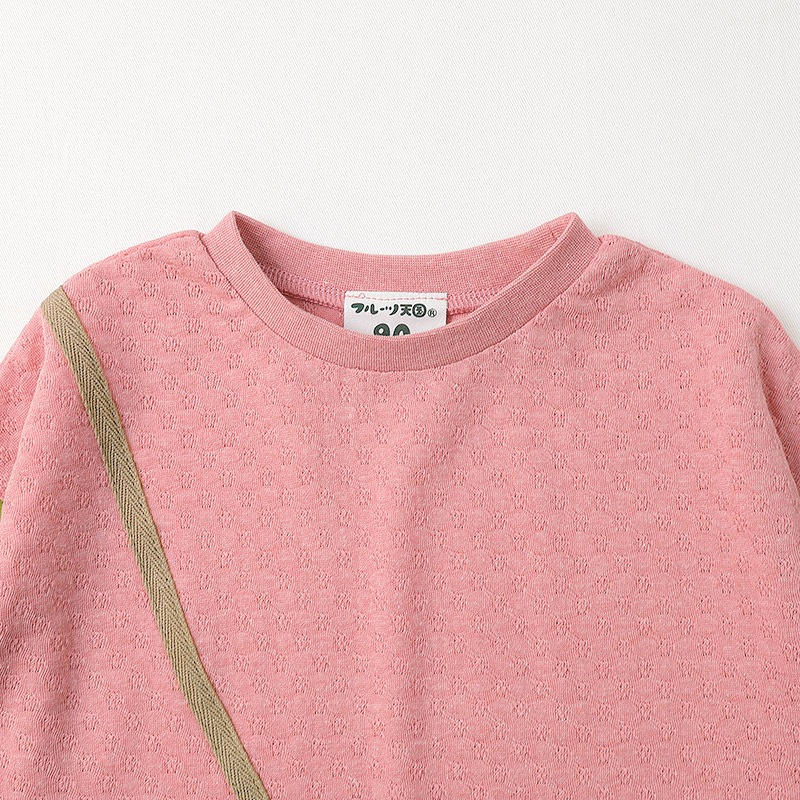イチゴ/ぶどうのショルダー風長袖Tシャツ｜80-130cm 【 フルーツ天国 】
