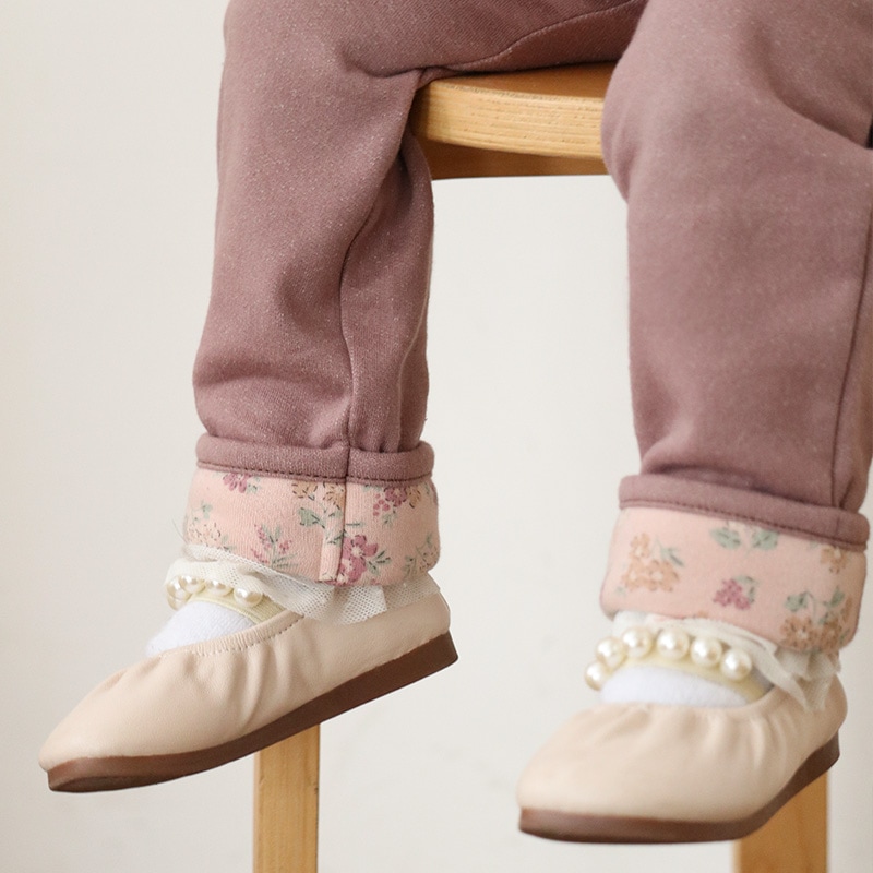 裾折り曲げ裏起毛ロングパンツ【Uzulandウズランド】