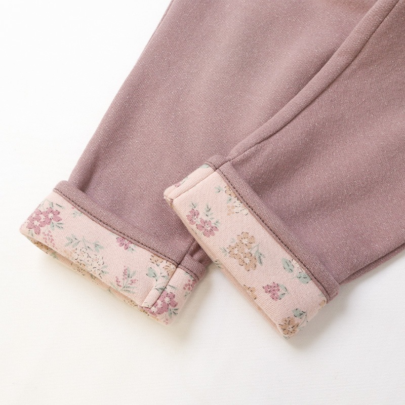 裾折り曲げ裏起毛ロングパンツ【Uzulandウズランド】