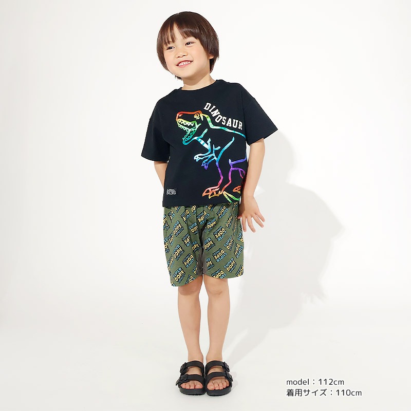 ワイドシルエットデザイン半袖Tシャツ【GrinLab グリンラボ】|80-130cm