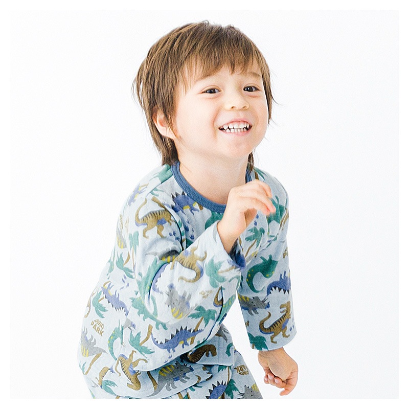 キッズ パジャマ 男の子 上下セット 2点セット 腹巻付 ( 80-130cm )  子供 ベビー セットアップ あったか ソフトキルト 長袖 前開き パンダ 車 くるま 動物 アニマル 春 秋 冬 はらまき 子供服 キルト 赤ちゃん 寝具 ナイトウェア ニットキルト 80 90 95 100 110 120 130