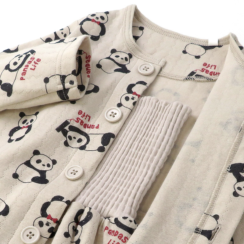 キッズ パジャマ 男の子 上下セット 2点セット 腹巻付 ( 80-130cm )  子供 ベビー セットアップ あったか ソフトキルト 長袖 前開き パンダ 車 くるま 動物 アニマル 春 秋 冬 はらまき 子供服 キルト 赤ちゃん 寝具 ナイトウェア ニットキルト 80 90 95 100 110 120 130