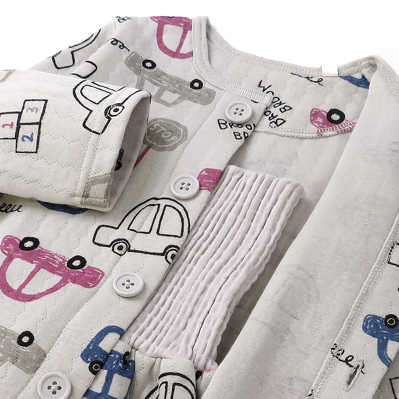 キッズ パジャマ 男の子 上下セット 2点セット 腹巻付 ( 80-130cm )  子供 ベビー セットアップ あったか ソフトキルト 長袖 前開き パンダ 車 くるま 動物 アニマル 春 秋 冬 はらまき 子供服 キルト 赤ちゃん 寝具 ナイトウェア ニットキルト 80 90 95 100 110 120 130