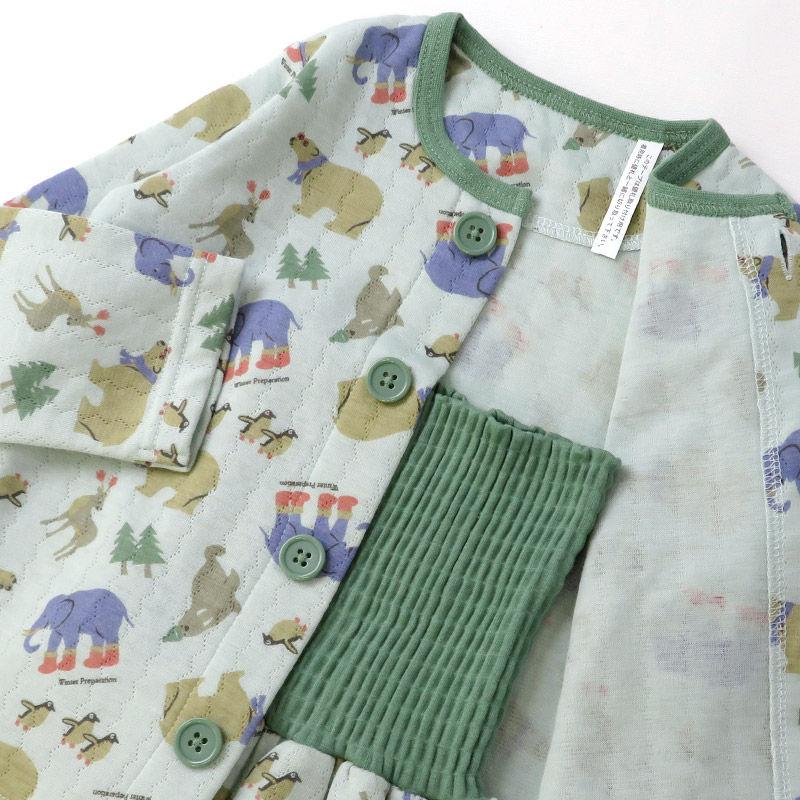 キッズ パジャマ 男の子 上下セット 2点セット 腹巻付 ( 80-130cm )  子供 ベビー セットアップ あったか ソフトキルト 長袖 前開き パンダ 車 くるま 動物 アニマル 春 秋 冬 はらまき 子供服 キルト 赤ちゃん 寝具 ナイトウェア ニットキルト 80 90 95 100 110 120 130