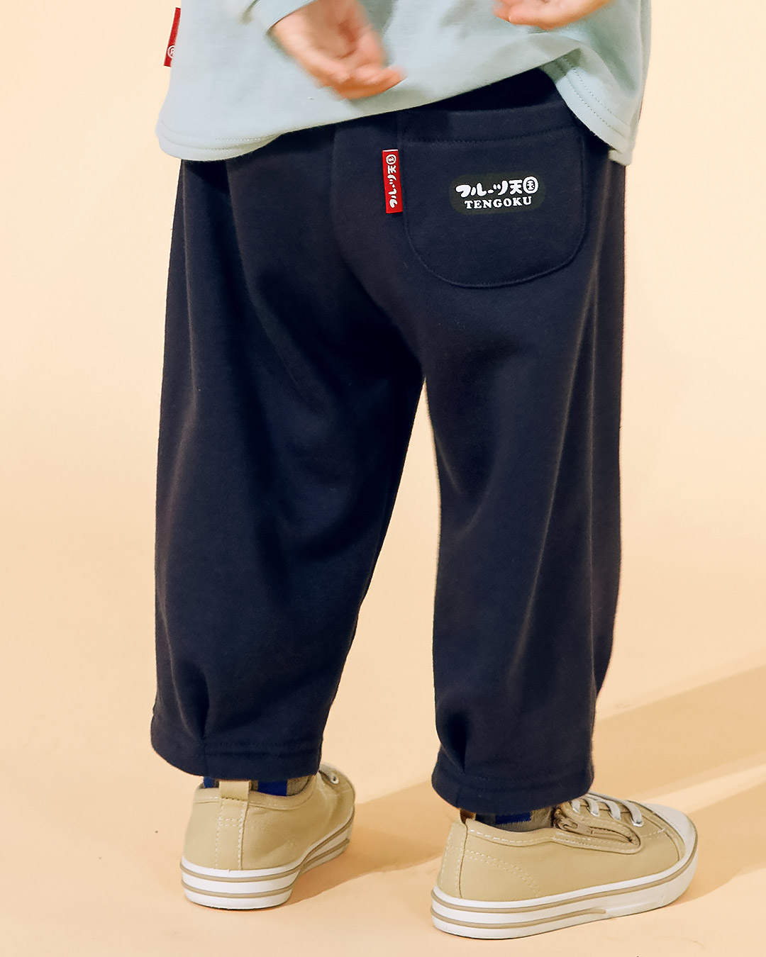 りんごのバルーン風7分丈パンツ|80-130cm 【 フルーツ天国 】