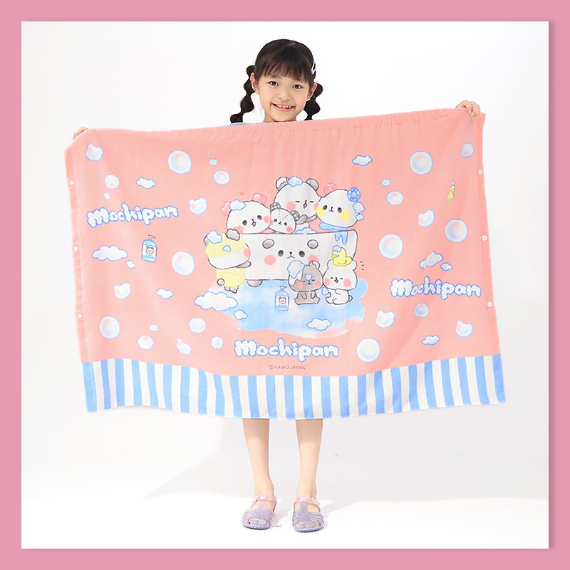 キャラクターラップタオル80cm×120cm｜オバケーヌ・もちもちぱんだ