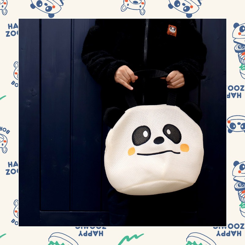 キッズ ハッピーバッグ 福袋 6点セット フリースジャケット ロンT 長袖Tシャツ トレーナー ロングパンツ メッシュバッグ ZOOMIC ズーミック ベビー カットソー 男の子 女の子 ハンバーガー アニマル パンダ くま 80 90 95 100 110 120 130 通園 通学