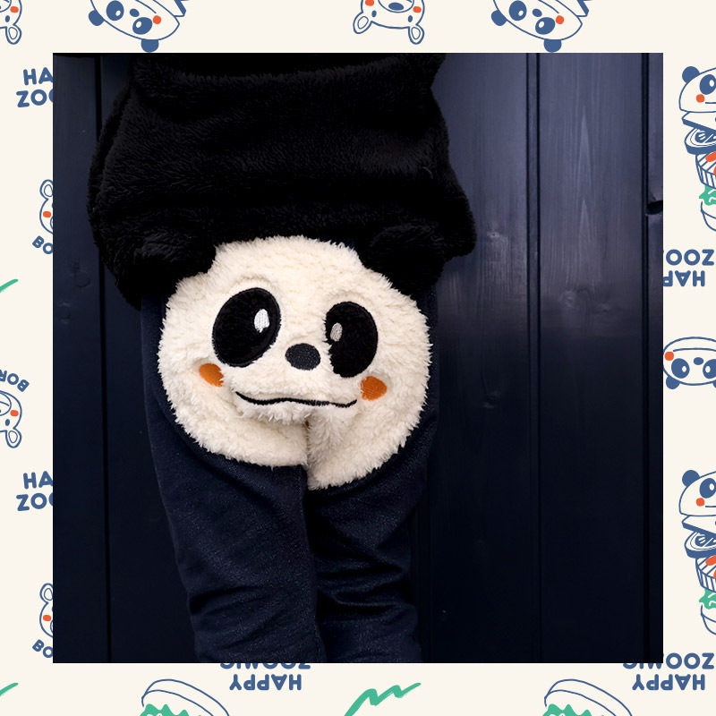 キッズ ハッピーバッグ 福袋 6点セット フリースジャケット ロンT 長袖Tシャツ トレーナー ロングパンツ メッシュバッグ ZOOMIC ズーミック ベビー カットソー 男の子 女の子 ハンバーガー アニマル パンダ くま 80 90 95 100 110 120 130 通園 通学