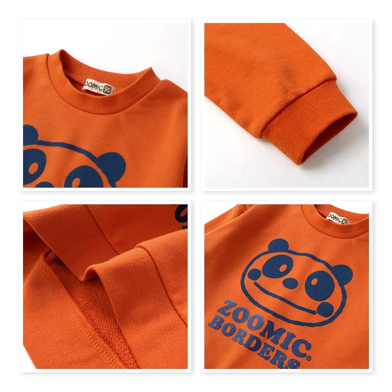 キッズ ハッピーバッグ 福袋 6点セット フリースジャケット ロンT 長袖Tシャツ トレーナー ロングパンツ メッシュバッグ ZOOMIC ズーミック ベビー カットソー 男の子 女の子 ハンバーガー アニマル パンダ くま 80 90 95 100 110 120 130 通園 通学