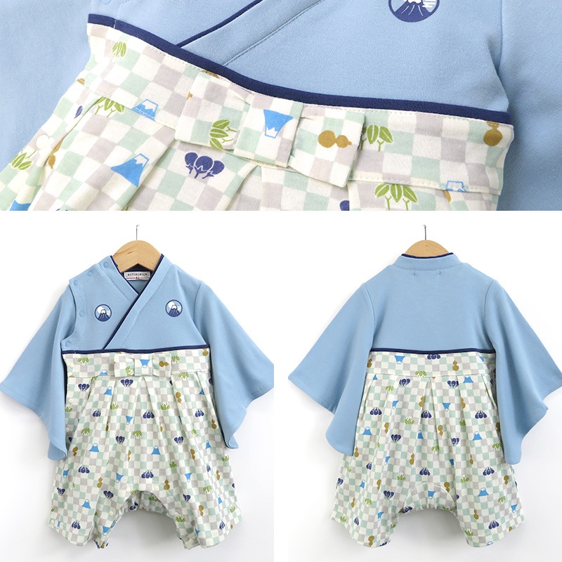 【 送料無料 】 ベビー 袴 ロンパース 男の子 はかまロンパース お食い初め 百日祝い 100日祝い こどもの日 子供の日 端午の節句 初節句 節句 お宮参り 70 80 90 新生児 赤ちゃん 和柄 おにぎり 鯉 モダン 富士山 ベビーウェア カバーオール 出産祝い 記念日 はかま ベビー袴 送料無料