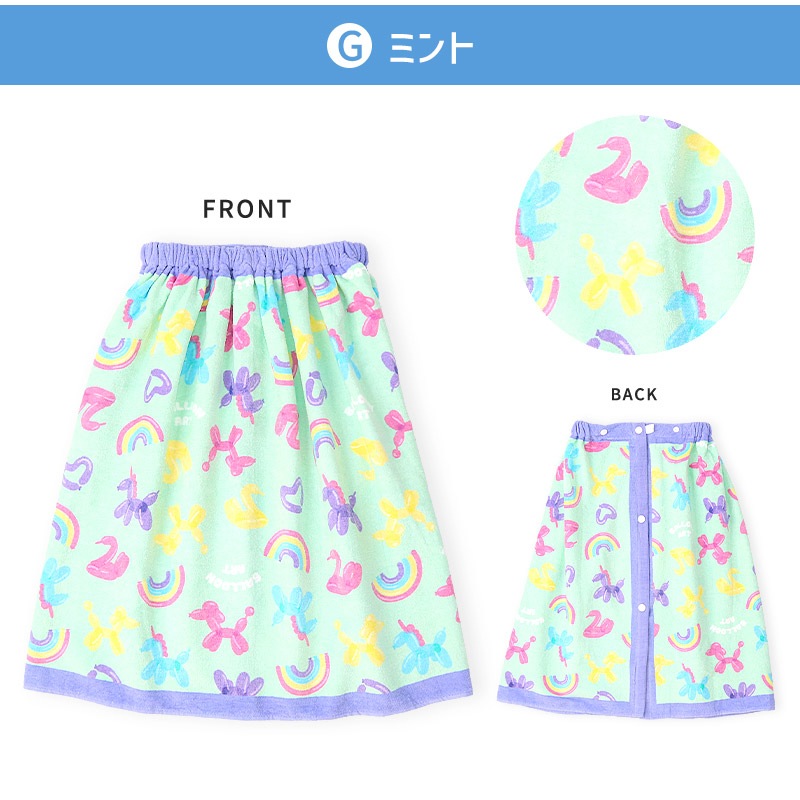 【 送料無料 】 ラップタオル 女の子 綿100％ ネームタグ付 60cm 男の子 巻きタオル 水着用品 プールタオル タオル キッズ 子供用 レッド ピンク 赤 花 フラワー イチゴ スイカ レモン フルーツ ハート 風船 バルーン お風呂 スイミング レジャー 水遊び お名前タグ