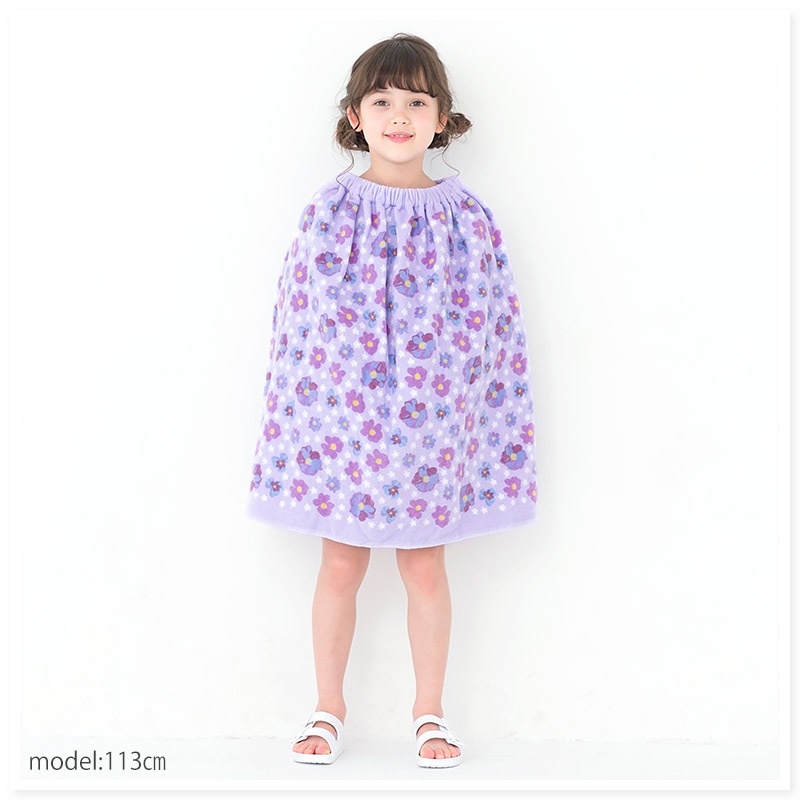 【 送料無料 】 ラップタオル 女の子 綿100％ ネームタグ付 60cm 男の子 巻きタオル 水着用品 プールタオル タオル キッズ 子供用 レッド ピンク 赤 花 フラワー イチゴ スイカ レモン フルーツ ハート 風船 バルーン お風呂 スイミング レジャー 水遊び お名前タグ