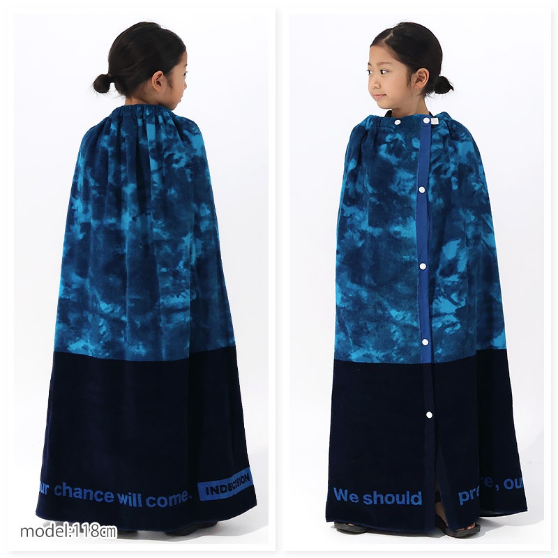 【送料無料】 ラップタオル 100cm 大人用 子供用 キッズ 100cm x 120cm 綿100％ ネームタグ付 スイミング 海水浴 夏 水遊び 日焼け対策 巻きタオル プールタオル 女の子 男の子 お風呂 温泉 タイダイ スター アウトドア キャンプ ジム サウナ 男女兼用 ユニセックス