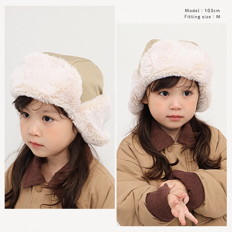 Jamieson&smith 耳当て付き帽子 キッズ フライトキャップ 帽子 耳当て付き 男の子 女の子 キャップ