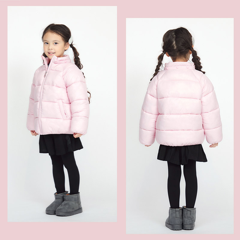 キッズ 中綿ジャケット フード付 ポケット付 アウター 撥水加工 洗える 中わた入り 女の子 ( 90-130cm ) 【 GrinLab グリンラボ 】 トップス ベビー 90cm 100cm 110cm 120cm 130cm 140cm 150cm 160cm ウインドブレーカー カジュアル アウトドア ダウン 保温 防寒