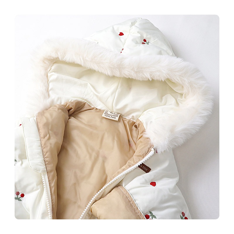 ベビー おくるみオール ジャンプスーツ 中綿入り 撥水加工 防寒 保温 ( 70-90cm ) N-3B ミリタリー アメカジ 暖かい あったか フード 耳 着ぐるみ 前開き 男の子 女の子 防寒着 雪遊び 外遊び 冬 スキーウェア スノーウェア スノーコンビ アウトドア キッズ 70cm 80cm 90cm