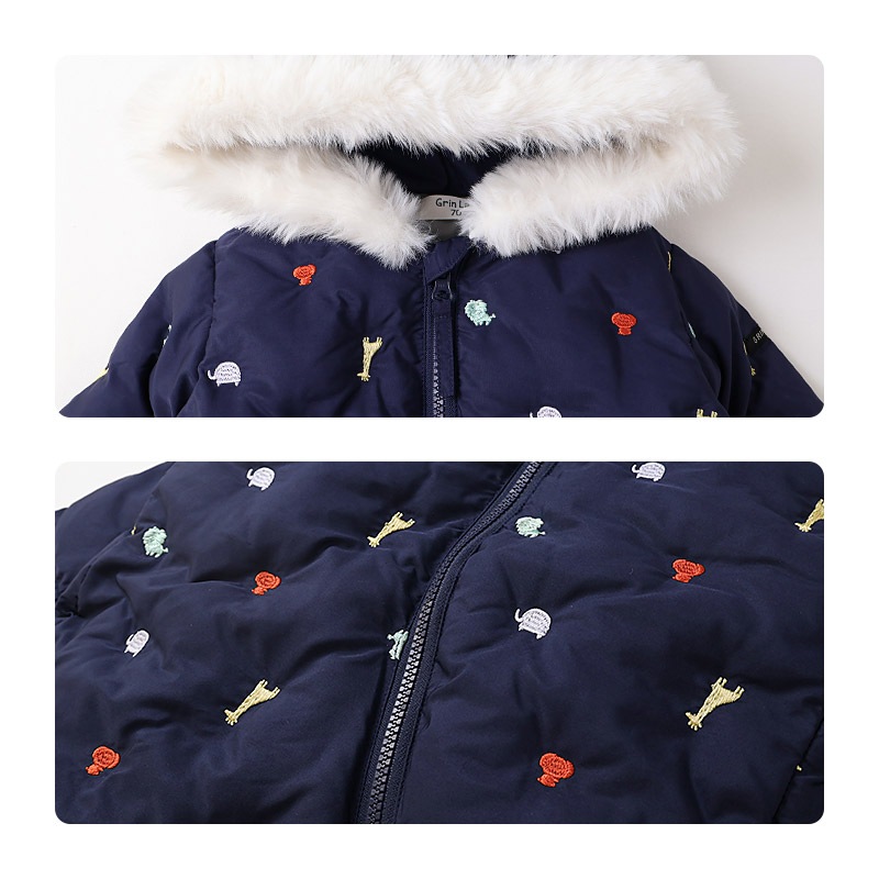 ベビー おくるみオール ジャンプスーツ 中綿入り 撥水加工 防寒 保温 ( 70-90cm ) N-3B ミリタリー アメカジ 暖かい あったか フード 耳 着ぐるみ 前開き 男の子 女の子 防寒着 雪遊び 外遊び 冬 スキーウェア スノーウェア スノーコンビ アウトドア キッズ 70cm 80cm 90cm