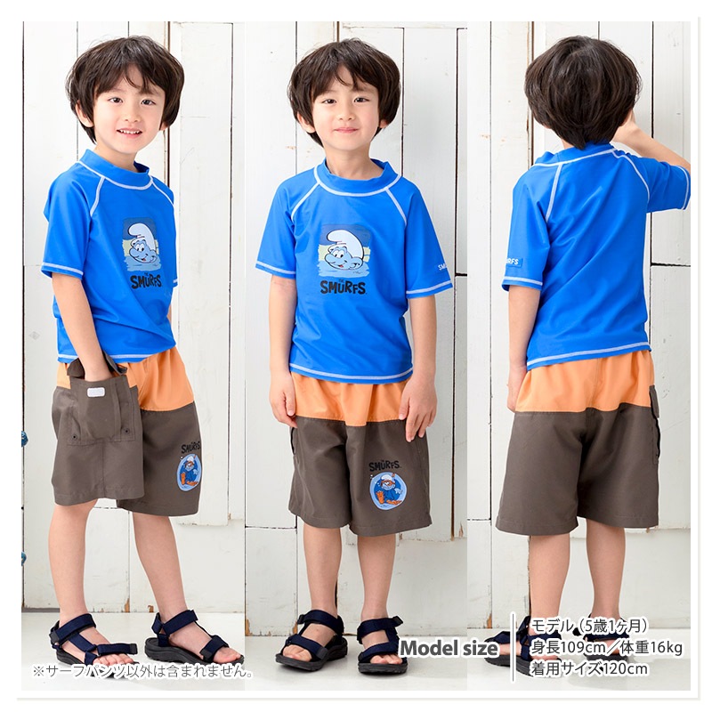 UVカット SMURFS サーフパンツ｜100-130cm
