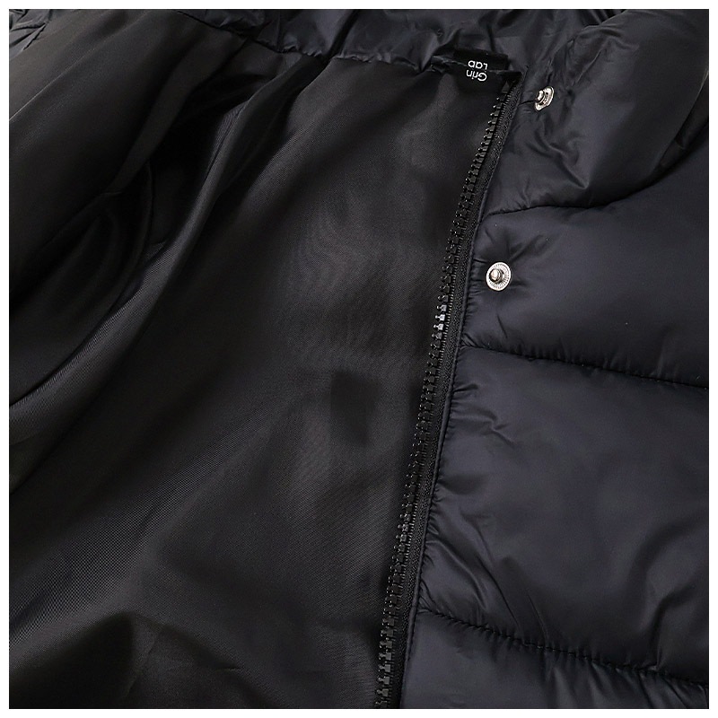 キッズ 中綿ジャケット 女の子 撥水加工 洗える ポケット付 中綿アウター 中わた入り 軽量 フード無し 【GrinLab グリンラボ】 アウトドア 保温 防寒 防寒着 ナイロン 冬服 あたたかい 暖かい 軽い 雨具 通園 通学 切替 ロゴ 90 100 110 120 130 140 150 160