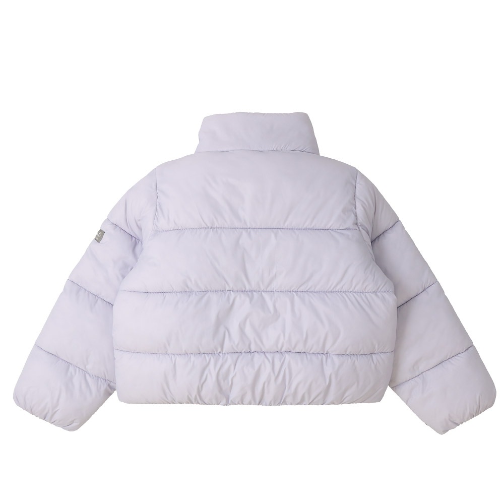 キッズ 中綿ジャケット 女の子 撥水加工 洗える ポケット付 中綿アウター 中わた入り 軽量 フード無し 【GrinLab グリンラボ】 アウトドア 保温 防寒 防寒着 ナイロン 冬服 あたたかい 暖かい 軽い 雨具 通園 通学 切替 ロゴ 90 100 110 120 130 140 150 160